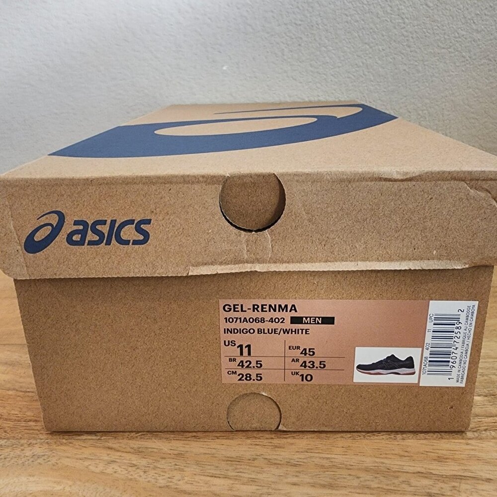 ASICS GEL-RENMA Shoes Mens Size 11 Indigo Blue Court Pickleball 1071A068-402 - Picture 14 of 14